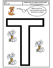 ü harfi çizgi çalışması